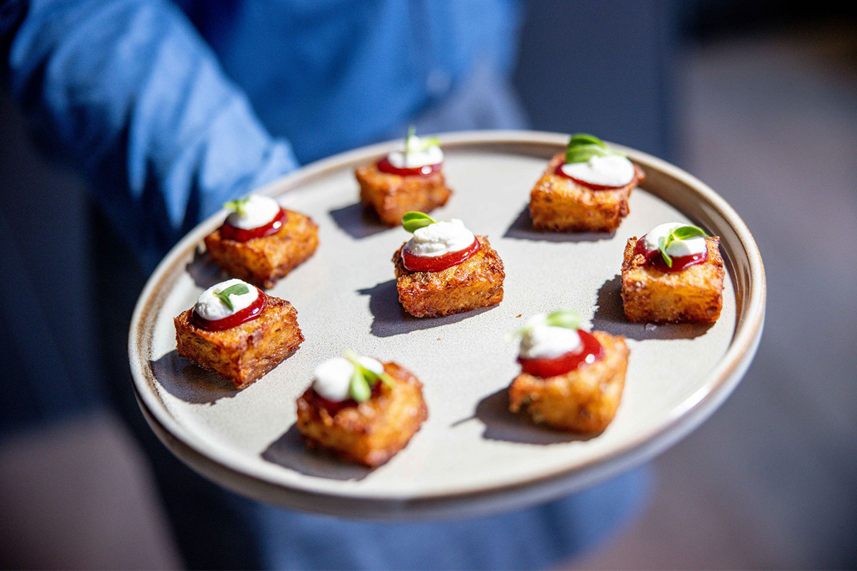 A tray of Hors D'oeuvres from Asterid